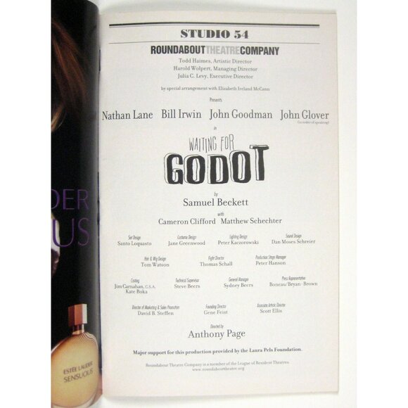 Waiting for Godot Playbill June 2009 Nathan Lane Bill Irwin John Goodman Glover - Picture 3 of 6